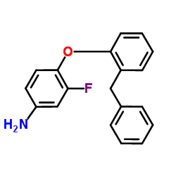 4-(2-Benzylphenoxy)-3-fluoroaniline结构式