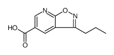 Isoxazolo[5,4-b]pyridine-5-carboxylic acid, 3-propyl Structure