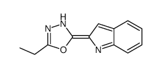 (2Z)-5-ethyl-2-indol-2-ylidene-3H-1,3,4-oxadiazole picture