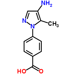 4-(4-Amino-5-methyl-1H-pyrazol-1-yl)benzoic acid Structure