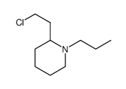 Piperidine, 2-(2-chloroethyl)-1-propyl Structure