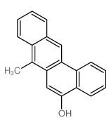 5-Hydroxy-7-methylbenz(a)anthracene Structure