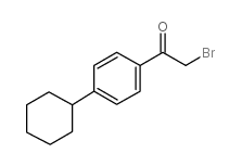 2-bromo-1-(4-cyclohexylphenyl)ethanone structure