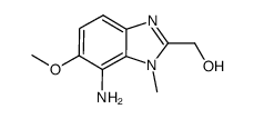 7-amino-6-methoxy-1-methylbenzimidazole-2-methanol Structure