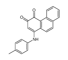 1-p-toluidino-phenanthrene-3,4-dione Structure