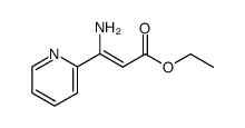 (Z)-3-amino-3-pyridin-2-ylacrylic acid ethyl ester Structure