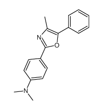 N,N-dimethyl-4-(4-methyl-5-phenyl-oxazol-2-yl)-aniline Structure