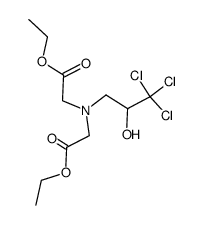 (3,3,3-trichloro-2-hydroxy-propylimino)-di-acetic acid diethyl ester Structure