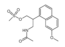 N-[3-methanesulfonyloxy-2-(7-methoxynaphthalen-1-yl)propyl]acetamide结构式