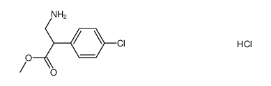 methyl 3-amino-2-(4-chlorophenyl)propanoate hydrochloride Structure