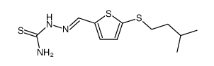 5-isopentylmercapto-thiophene-2-carbaldehyde thiosemicarbazone Structure