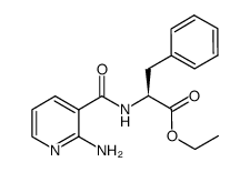 (S)-ethyl 2-(2-aminonicotinamido)-3-phenylpropanoate Structure