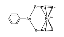 1,3-dithia-2-phenylarsino-[3]ferrocenophane Structure