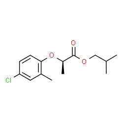 isobutyl (+)-2-(4-chloro-2-methylphenoxy)propionate structure