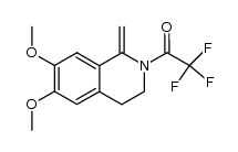 1,2,3,4-tetrahydro-6,7-dimethoxy-1-methylene-2-(trifluoroacetyl)isoquinoline Structure