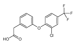 2-[3-[2-chloro-4-(trifluoromethyl)phenoxy]phenyl]acetic acid Structure