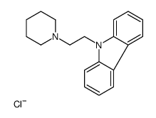 9-[2-(3,4,5,6-tetrahydro-2H-pyridin-1-yl)ethyl]carbazole chloride structure