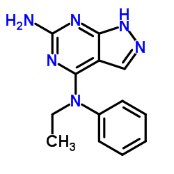 N4-Ethyl-N4-phenyl-1H-pyrazolo[3,4-d]pyrimidine-4,6-diamine结构式