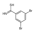 3,5-dibromobenzenecarbothioamide Structure