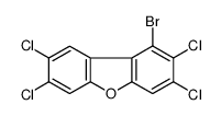 1-bromo-2,3,7,8-tetrachlorodibenzofuran Structure