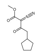 methyl 4-(1-cyclopentyl)-2-diazo-3-oxobutanoate结构式