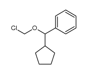 ((chloromethoxy)(cyclopentyl)methyl)benzene Structure