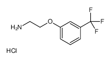 2-[3-(Trifluoromethyl)phenoxy]ethanaminium chloride结构式