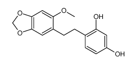 4-[2-(6-methoxy-1,3-benzodioxol-5-yl)ethyl]benzene-1,3-diol结构式