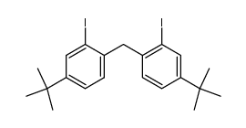 2,2'-diiodo-4,4'-di(tert-butyl)diphenylmethane结构式