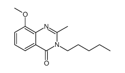 4(3H)-Quinazolinone,8-methoxy-2-methyl-3-pentyl-结构式