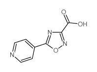 5-(pyridin-4-yl)-1,2,4-oxadiazole-3-carboxylic acid结构式