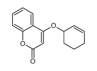 4-cyclohex-2-en-1-yloxychromen-2-one结构式