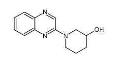 1-(2-喹喔啉基)-3-哌啶醇结构式