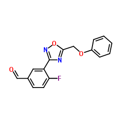 4-Fluoro-3-[5-(phenoxymethyl)-1,2,4-oxadiazol-3-yl]benzaldehyde Structure