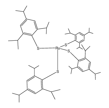 {ruthenium(2,4,2-triisopropylbenzenethiolate)4}结构式