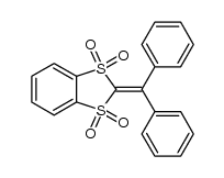 2-diphenylmethylene-1,3-benzodithiole 1,1,3,3-tetraoxide结构式