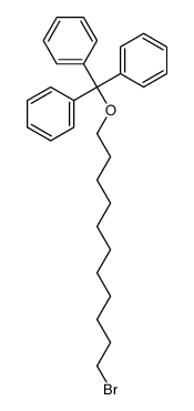 [11-bromoundecoxy(diphenyl)methyl]benzene Structure