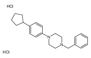 1-benzyl-4-(4-cyclopentylphenyl)piperazine,dihydrochloride结构式