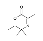 2H-1,4-Oxazin-2-one,5,6-dihydro-3,5,5,6-tetramethyl- Structure