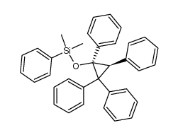 cis-1-[(phenyldimethylsilyl)oxy]-1,2,2,3-tetraphenylcyclopropane结构式