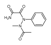 Aminooxoessigsaeure-2-acetyl-2-methyl-1-phenylhydrazid Structure