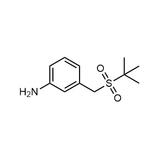 3-((tert-Butylsulfonyl)methyl)aniline Structure