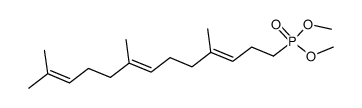 ((3E,7E)-4,8,12-trimethyltrideca-3,7,11-trien-1-yl)phosphonate结构式