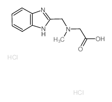 [(1H-Benzoimidazol-2-ylmethyl)-methyl-amino]-acetic acid dihydrochloride结构式