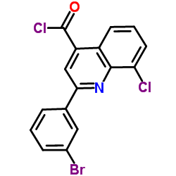 2-(3-Bromophenyl)-8-chloro-4-quinolinecarbonyl chloride Structure