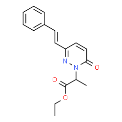 ETHYL 2-[6-OXO-3-STYRYL-1(6H)-PYRIDAZINYL]PROPANOATE结构式