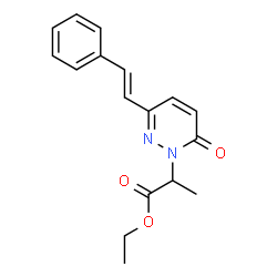 ETHYL 2-[6-OXO-3-STYRYL-1(6H)-PYRIDAZINYL]PROPANOATE picture