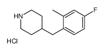 4-(4-Fluoro-2-methyl-benzyl)-piperidine hydrochloride structure