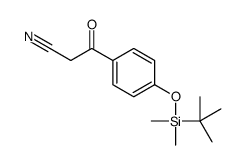 3-(4-{[Dimethyl(2-methyl-2-propanyl)silyl]oxy}phenyl)-3-oxopropan enitrile Structure