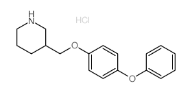 3-[(4-Phenoxyphenoxy)methyl]piperidine hydrochloride结构式